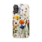 Floral Phone Cases, Pressed Flowers Design, iPhone 17 Case, Botanical Phone Accessories