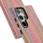 Pink Pastels Feather Marbled Vintage Design iPhone 16 + Samsung + Apple + Google - all models