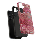 Shades of Pink Marbled Phone Case — Tough Protective Phone Cover