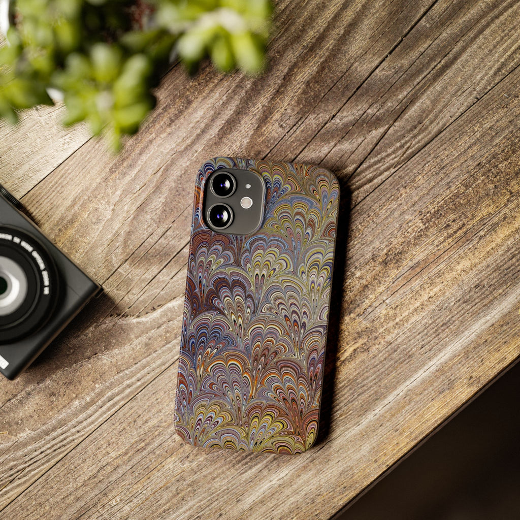 Italian Marbled Design, Multi-Colored Pallet, Slim Phone Cases, Case-Mate