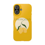 Italian Limoncello Yellow Phone Cases with Lemons IPHONE16 and all sizes