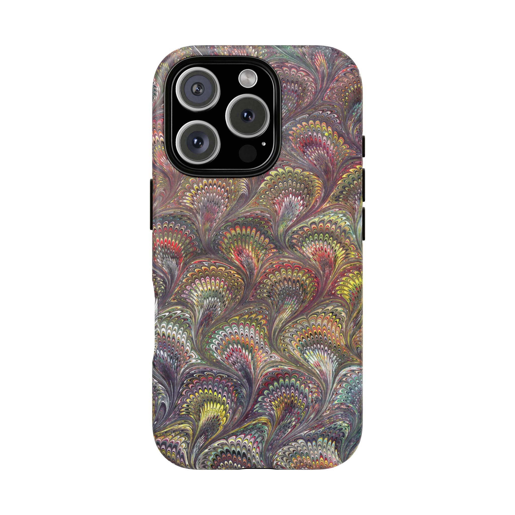 Vintage Marbled Tough Phone Case, Multi-Color Dual Case