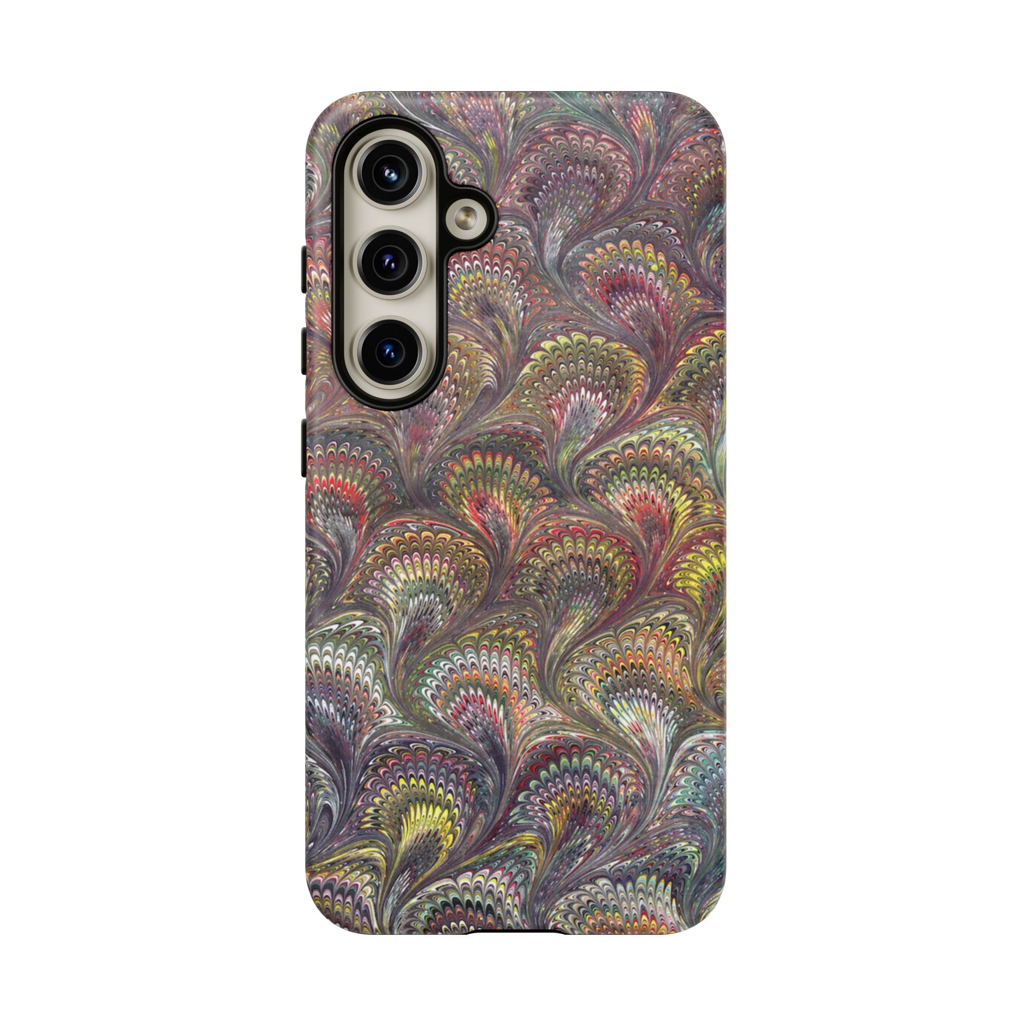 Vintage Marbled Tough Phone Case — Multi-Color iPhone & Android Protection