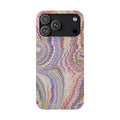 Pink and Lavender Marbled Swirl Phone Case - Single Layer Slim Case