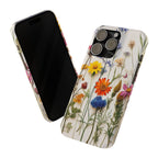 Floral Phone Cases, Pressed Flowers Design, iPhone 17 Case, Botanical Phone Accessories