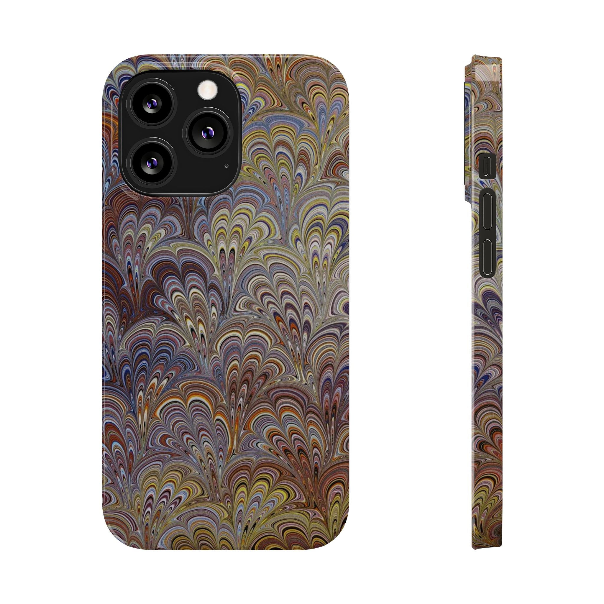 Italian Marbled Design, Multi-Colored Pallet, Slim Phone Cases, Case-Mate