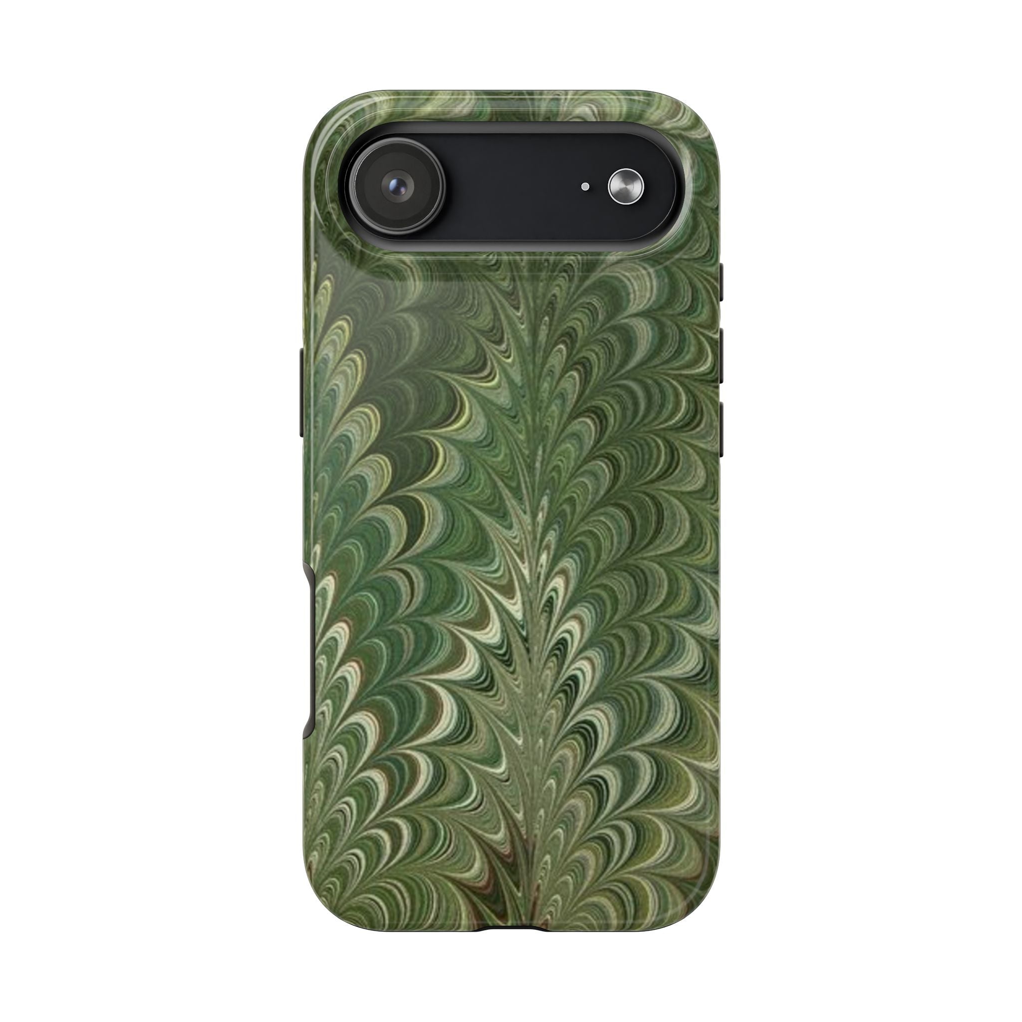 Deep Green Marble Italian Durable Phone Case