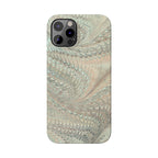 Mint + Green Italian Marbled Phone Case, Mag Safe
