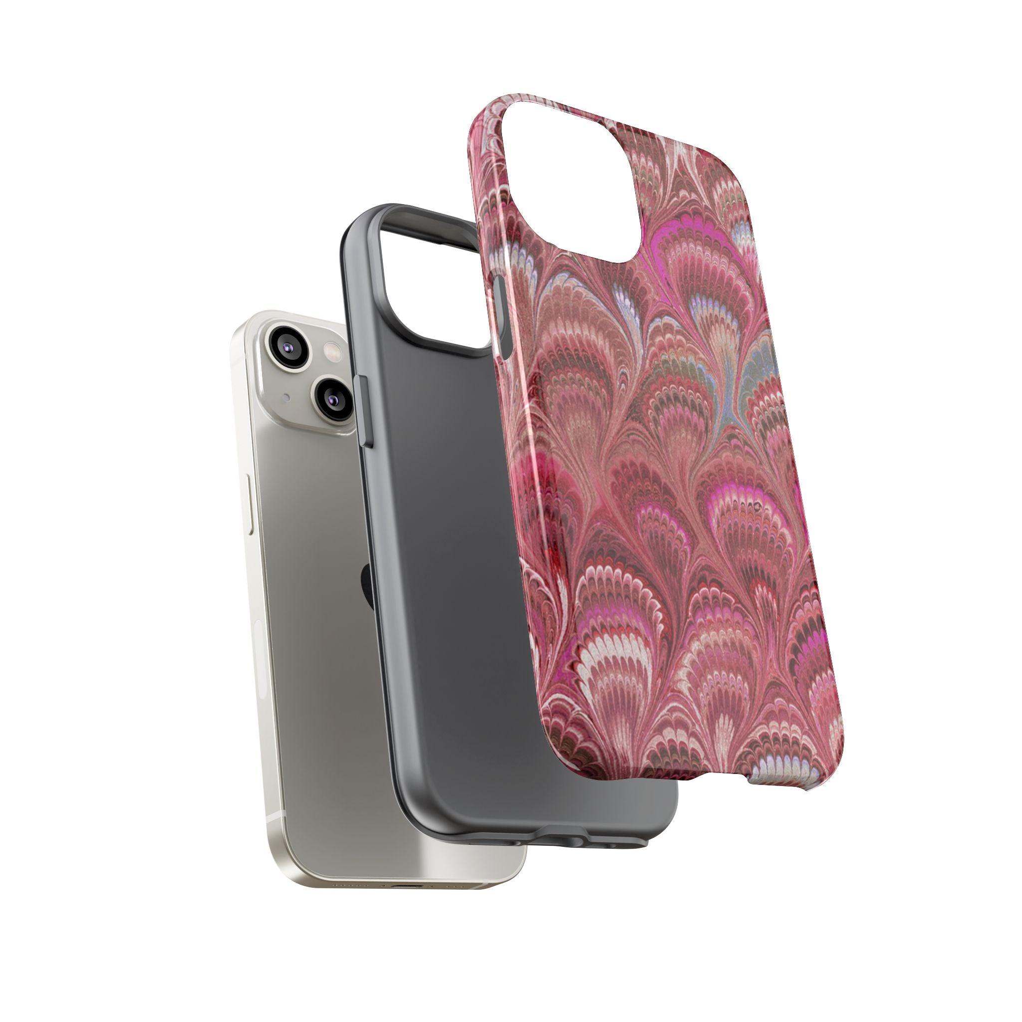 Shades of Pink Marbled Phone Case — Tough Protective Phone Cover