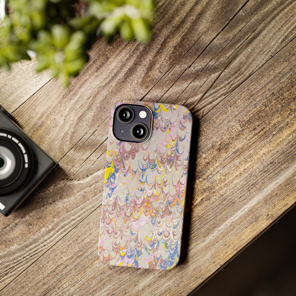 Multi-Color Italian Marbled Designed, Slim Phone Cases, Case-Mate