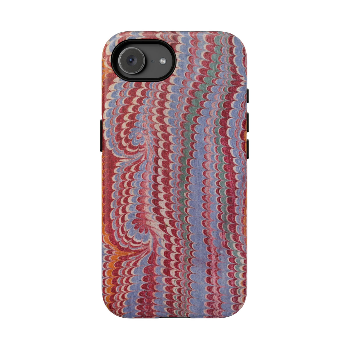 Burgundy, Orange and Lavender - Tuscan Wine - Marbled Phone Case Dual Layer