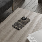Black Italian Marble Design Slim iPhone 17 + all models Phone Cases