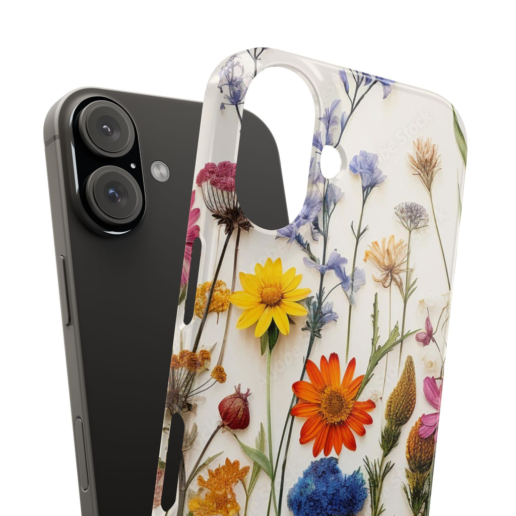 Floral Phone Cases, Pressed Flowers Design, iPhone 17 Case, Botanical Phone Accessories
