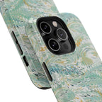 Mint Green Marbled Swirl Phone Case - Dual Layer