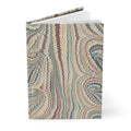 Hardcover Journal Matte with Vintage Italian Feather Marble Design - Lined Pages