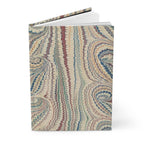 Hardcover Journal Matte with Vintage Italian Feather Marble Design - Lined Pages