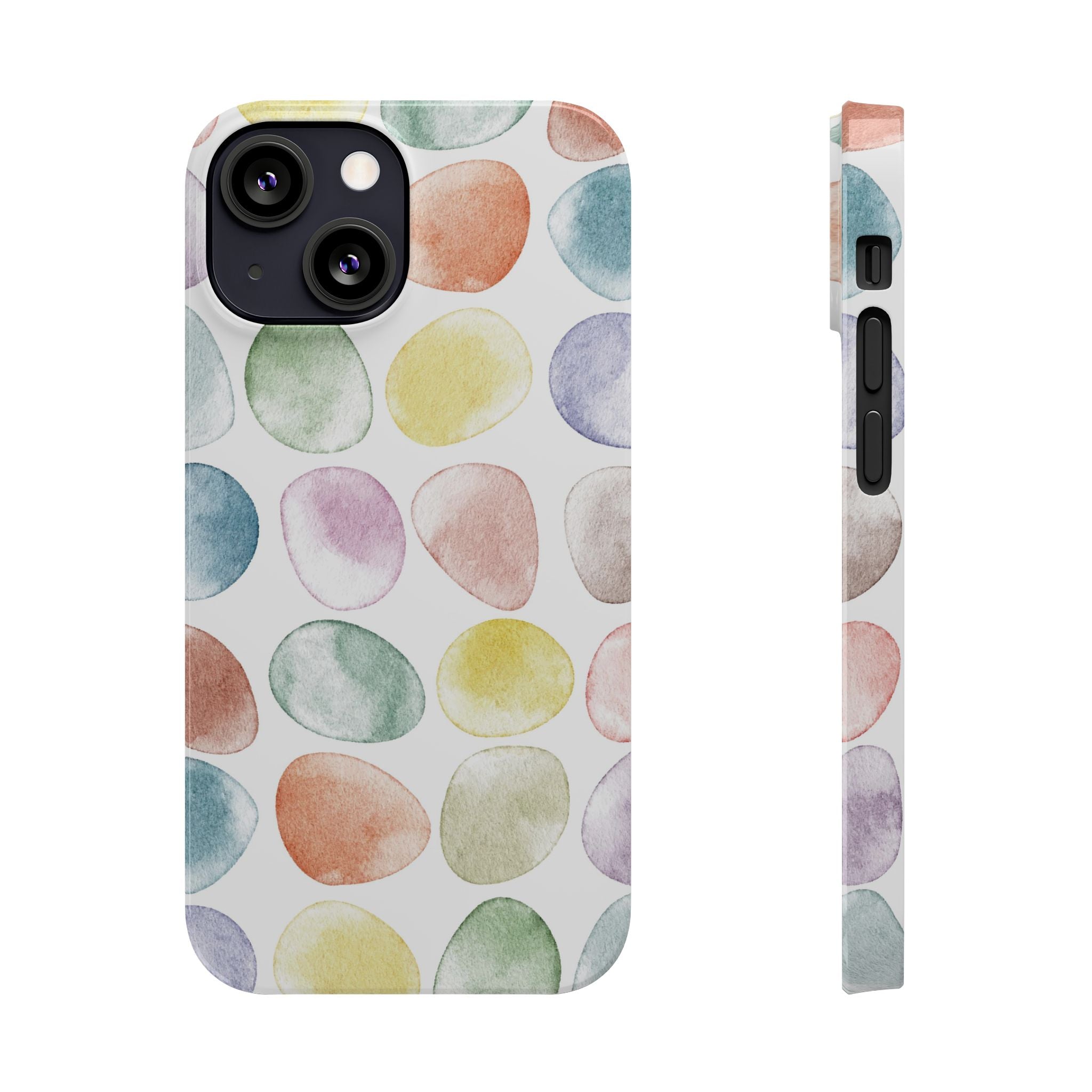 Colorful Watercolor Organic Circle iPhone 17 + many models Phone Cases