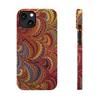 Italian Marbled Design, Red and Blue Pallet