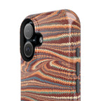 Neutrals Burgundy, Beige, Rust Hues Italian Vintage Marble Design Phone Case for Apple + Samsung