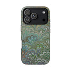 Green Pallet Marbled Peacock - Dual Layer Phone Case