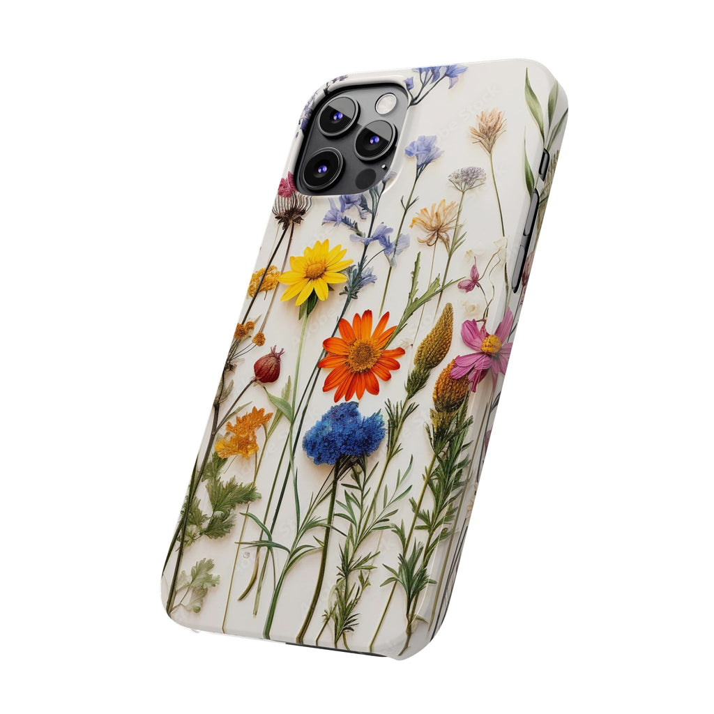 Floral Phone Cases, Pressed Flowers Design, iPhone 17 Case, Botanical Phone Accessories
