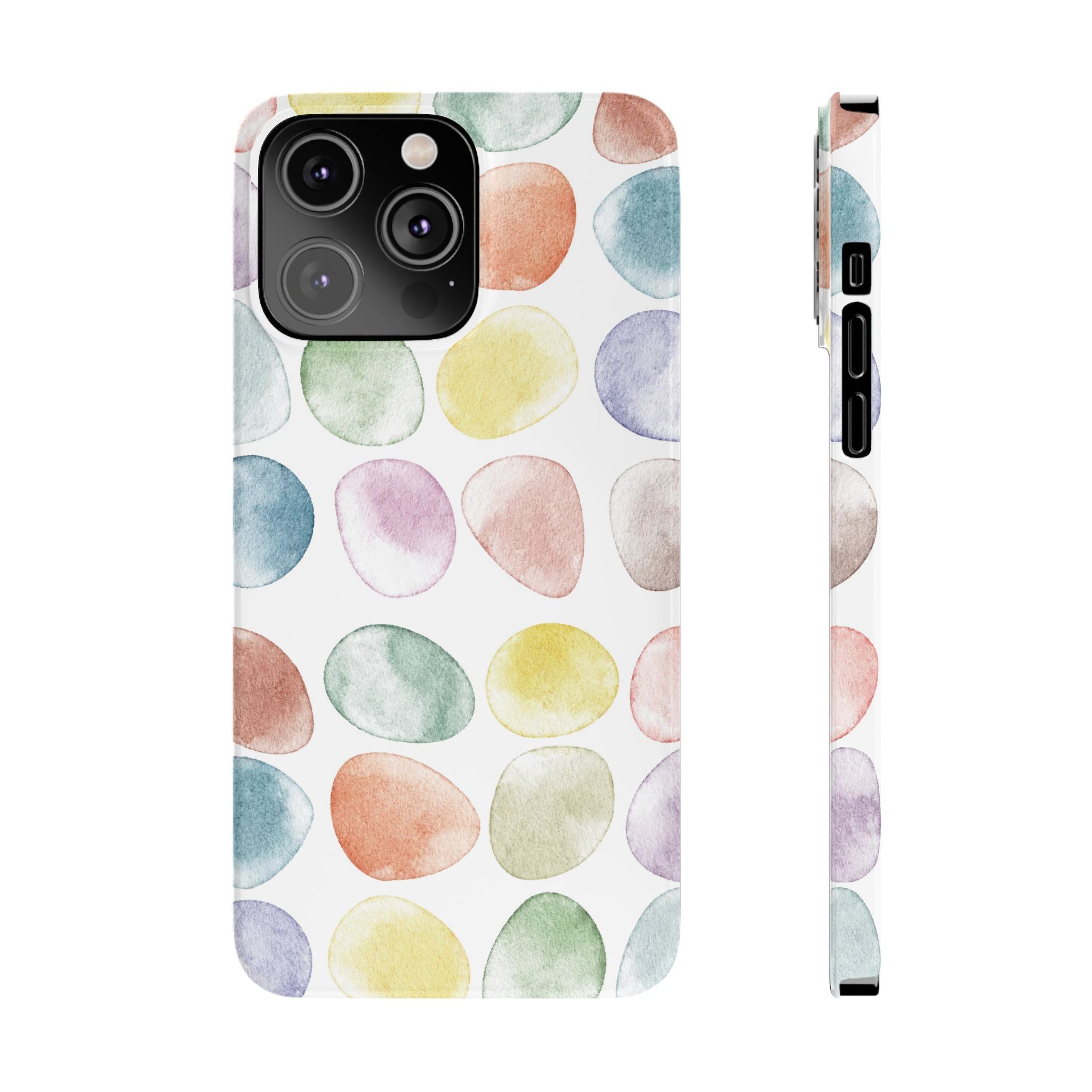 Colorful Watercolor Organic Circle iPhone 17 + many models Phone Cases