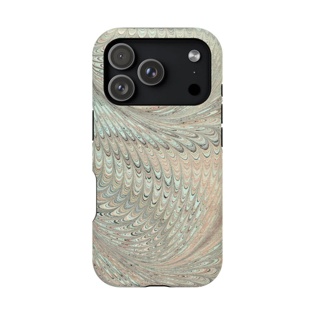 Mag Safe Italian Marble - Green Mint Dual Layer Phone Case