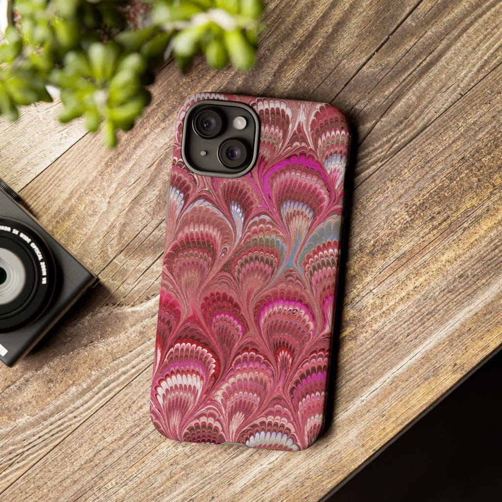 Shades of Pink Marbled Phone Case — Tough Protective Phone Cover