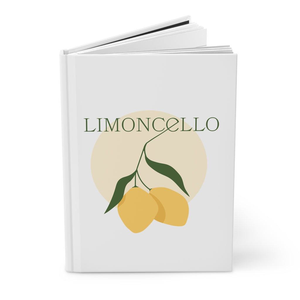 Limoncello Yellow Lemon Hardcover Journal — Matte Lemon Cover
