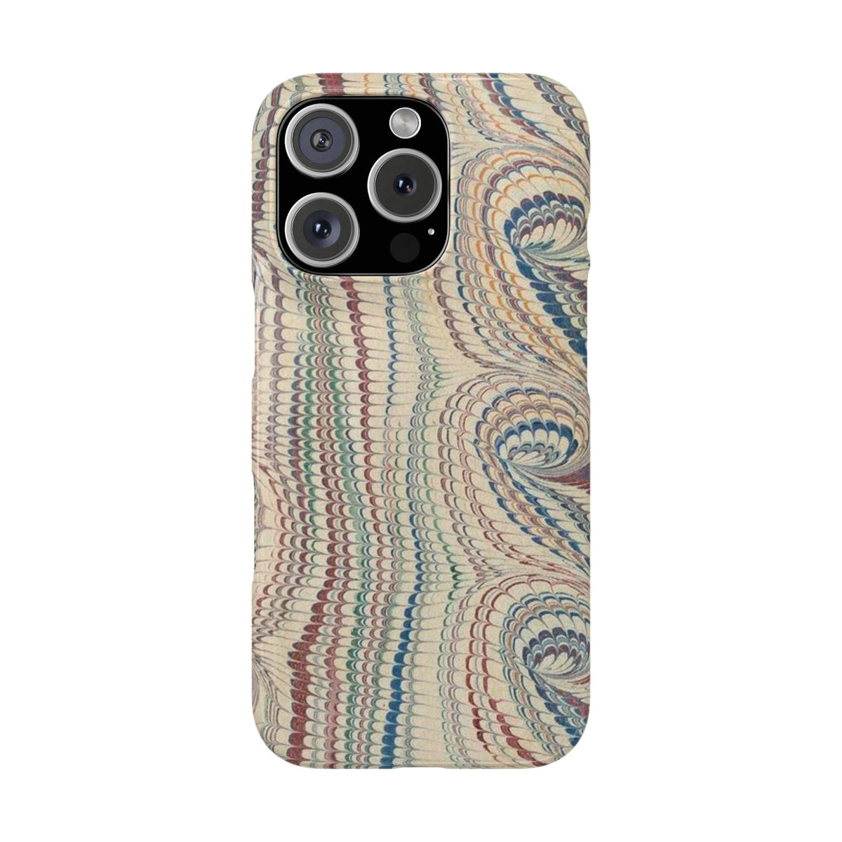 Beige Marbled Swirl Phone Case - Single Layer Slim Case
