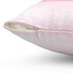 Pink Water Colors Square Pillow includes Pillow, Hidden Zipper