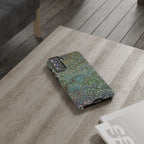 Green Peacock Marbled Phone Case — "Tough Cases" Ultra-Tough Protective Cover