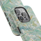 Mint Green Marbled Swirl Phone Case - Dual Layer