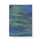 Vintage Italian Marbled Hardcover Journal Blue and Green