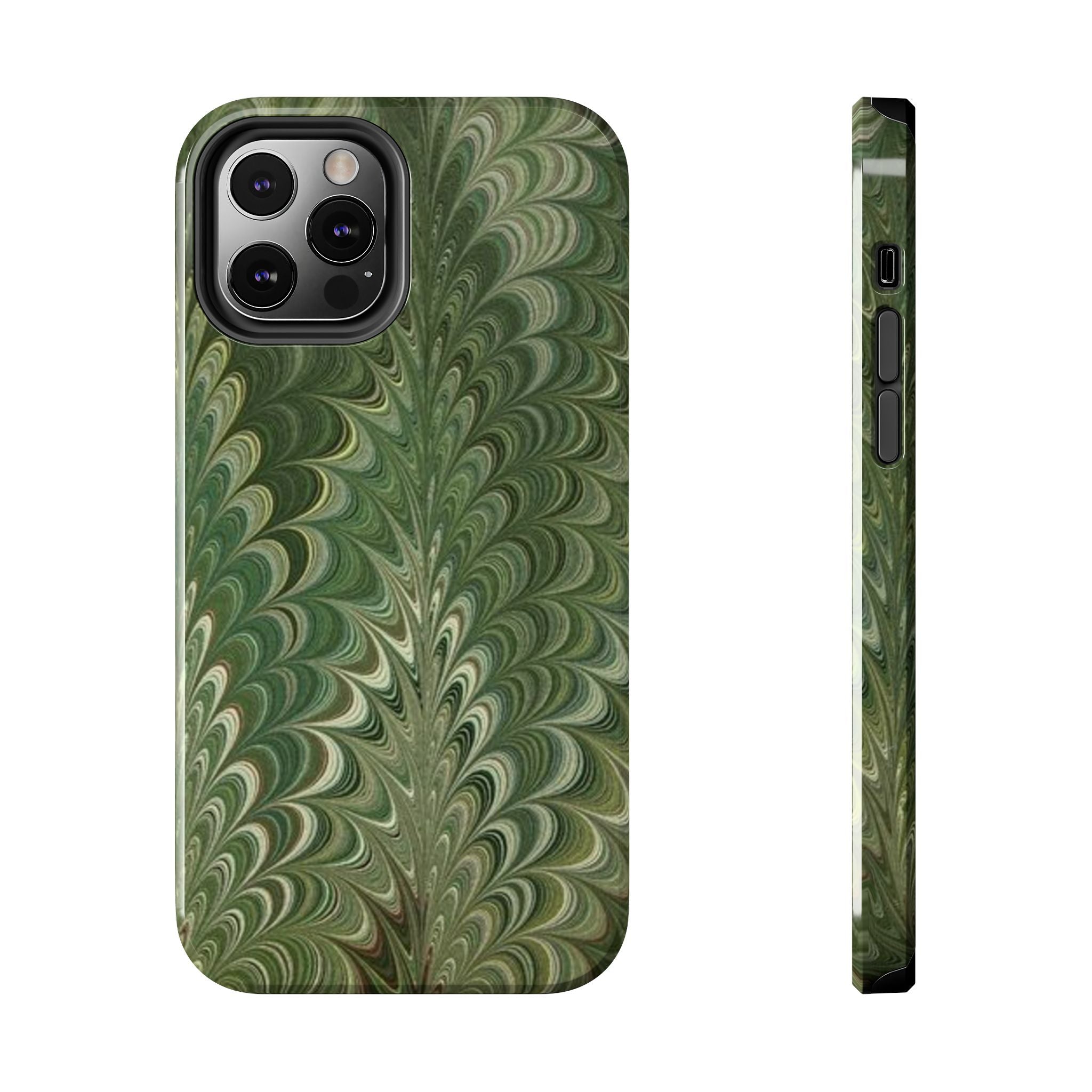 Deep Green Marble Italian Durable Phone Case
