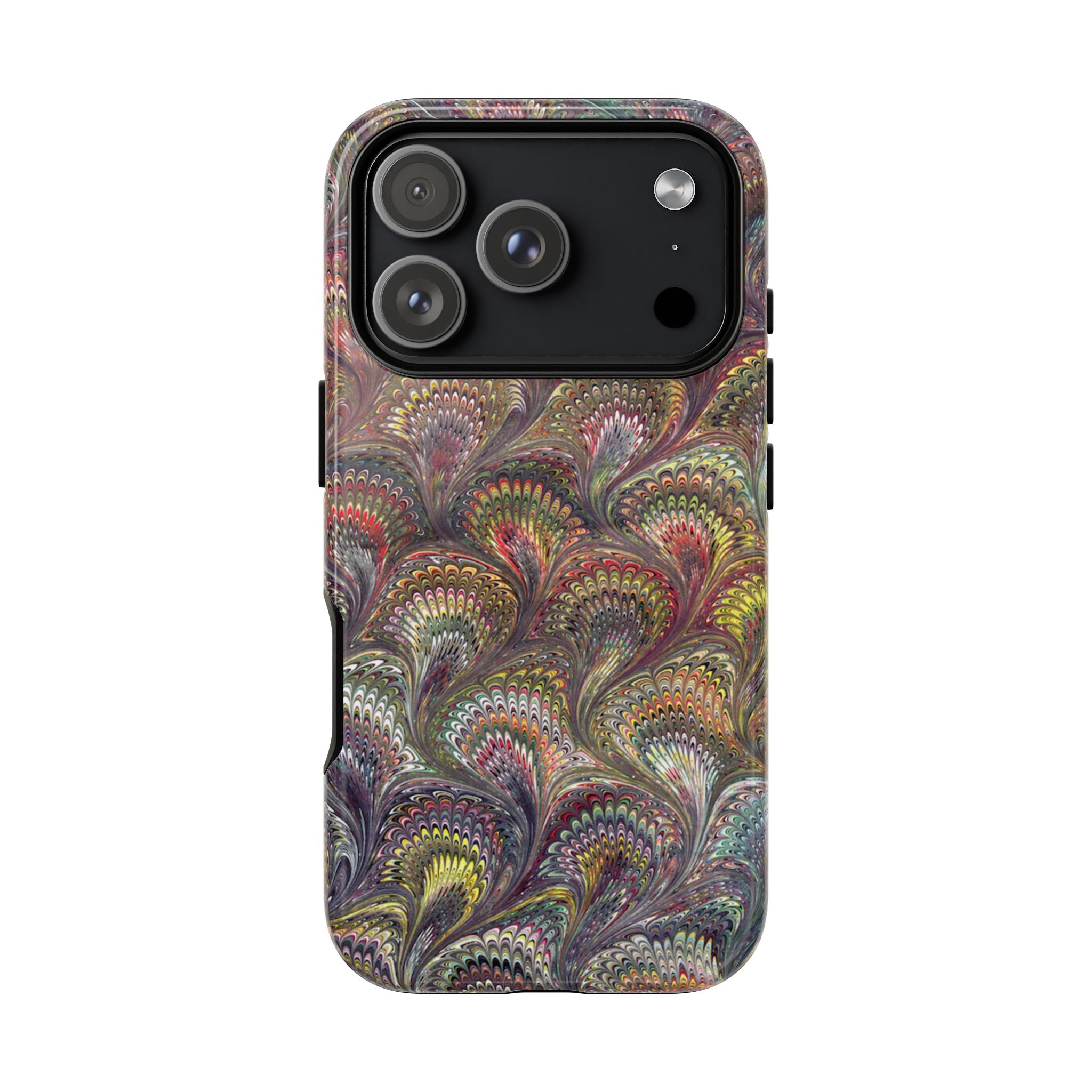 Vintage Marbled Tough Phone Case, Multi-Color Dual Case