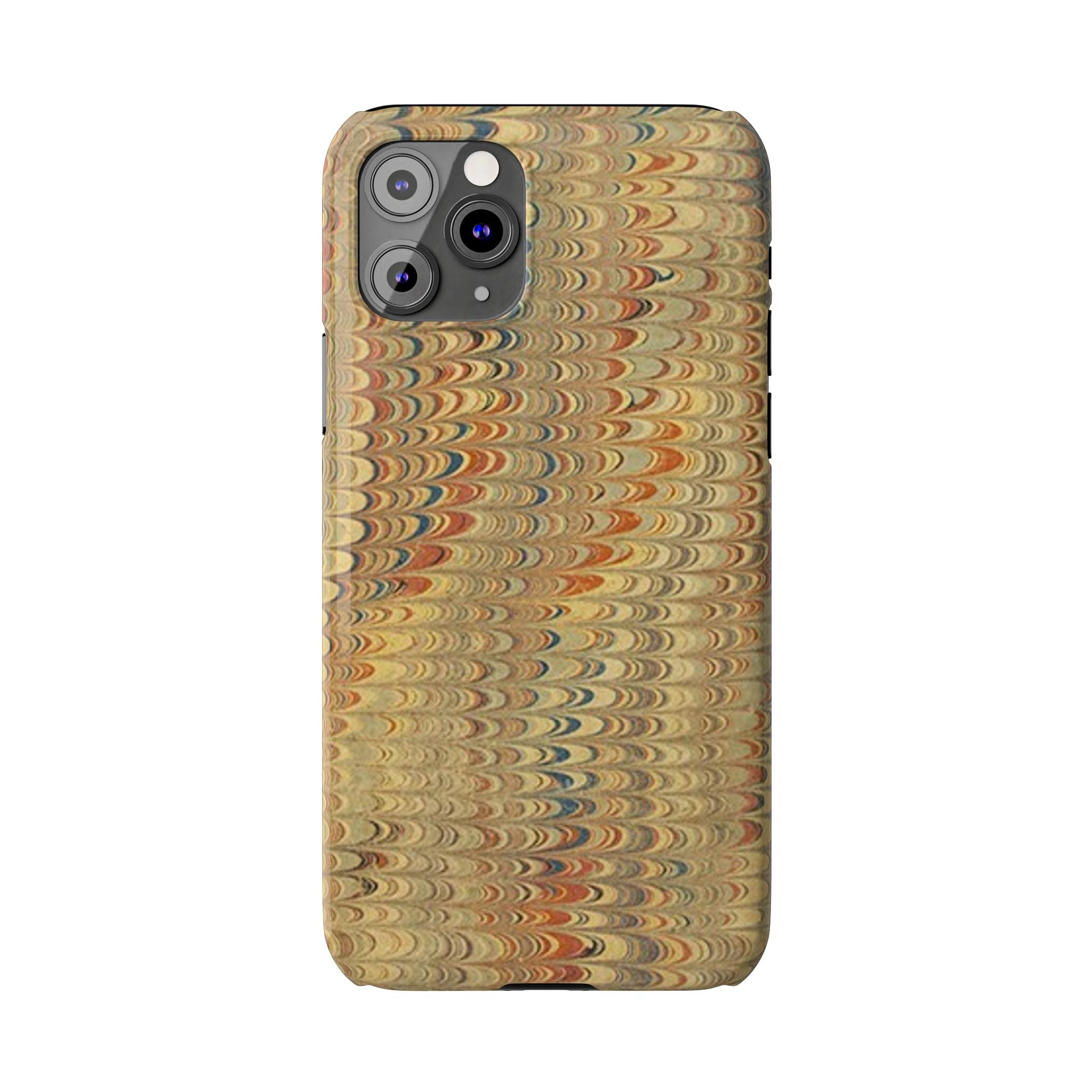 Phone Cases - Golden Fall Neutrals Italian Marbled Design, Gift for Art Lovers, Customizable and Stylish