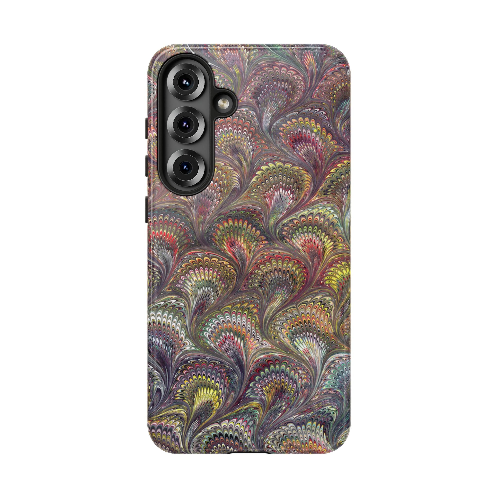 Vintage Marbled Tough Phone Case, Multi-Color Dual Case