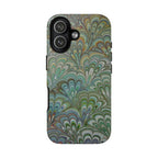 Green Pallet Marbled Peacock - Dual Layer Phone Case
