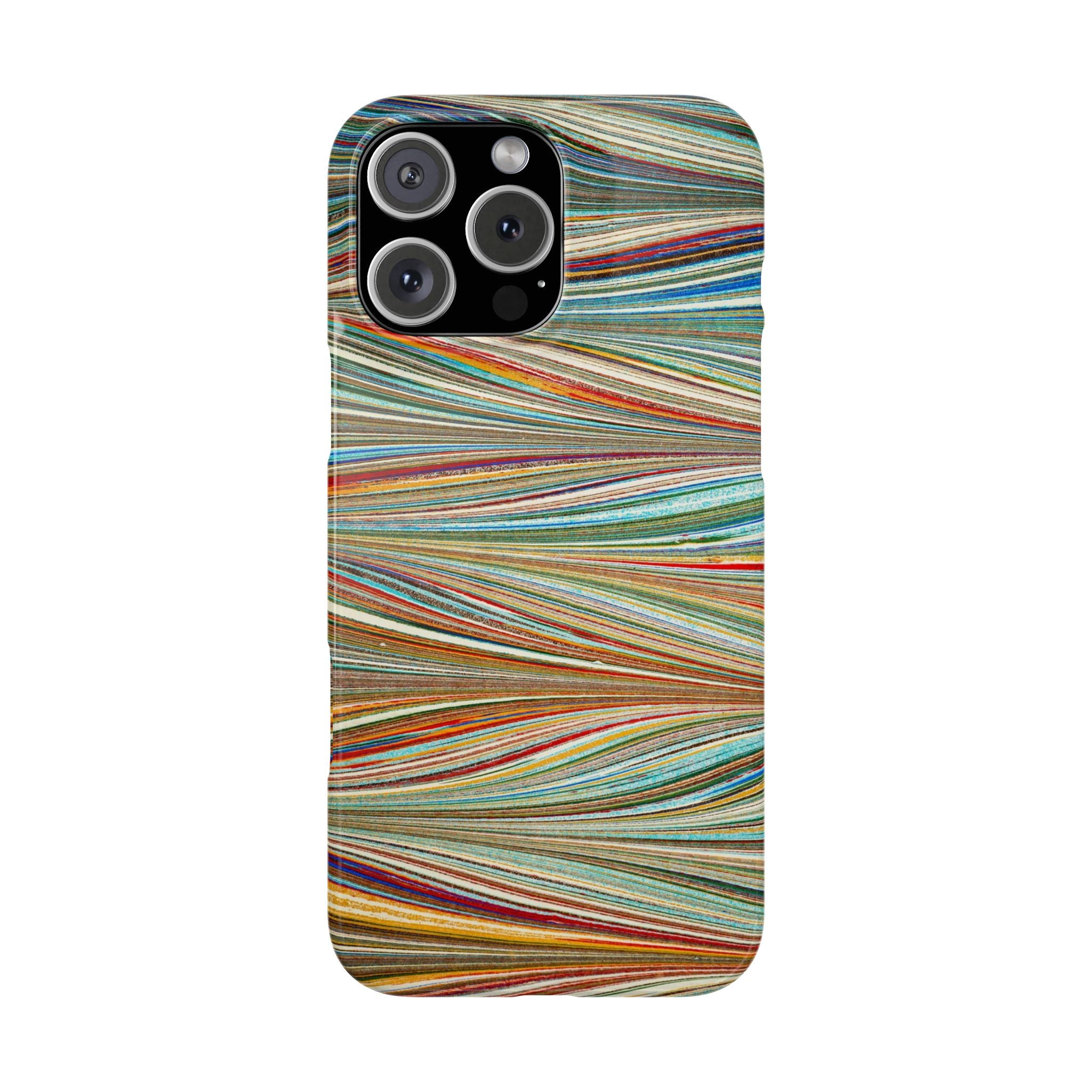 Traditional Hand-Marbled Florentine Multi-Colored Artwork for iPhone 17 and all sizes of iPhones