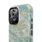 Mint Green Marbled Swirl Phone Case - Dual Layer