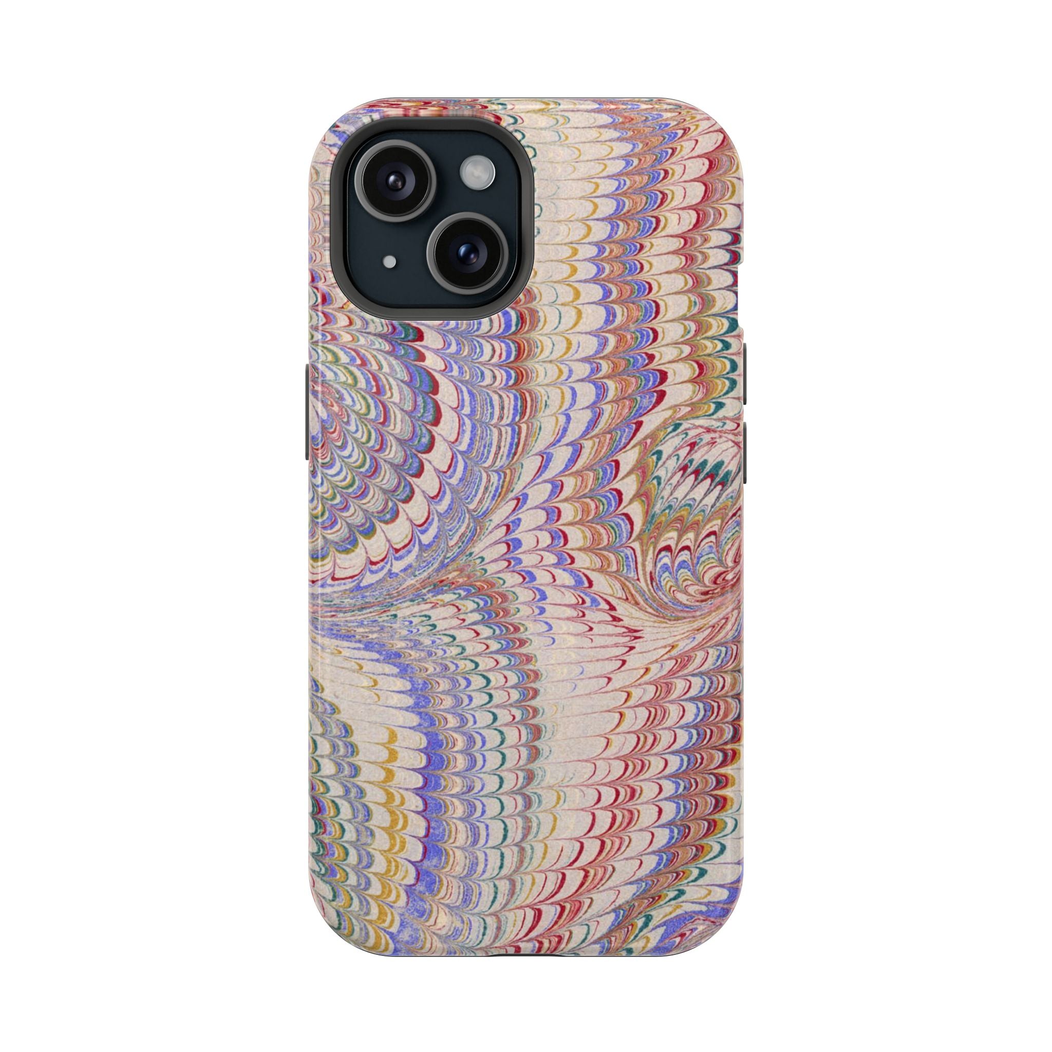 Pink and Lavender Pastel Italian Vintage Feathered Design iPhone17 + Many Makes and Models of Phone Cases
