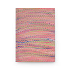 Vintage Italian Marbled Hardcover Journal Pink and Green