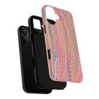 Pink Pastels Feather Marbled Vintage Design iPhone 16 + Samsung + Apple + Google - all models