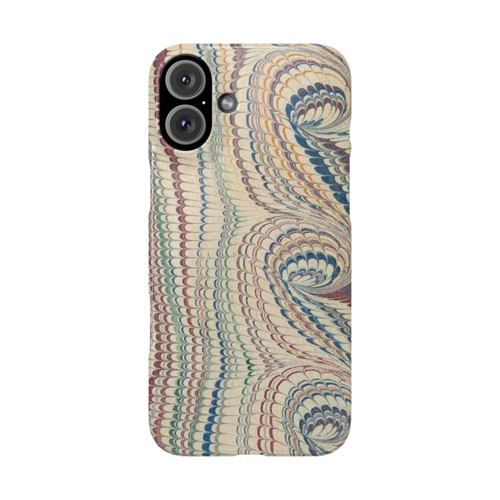 Beige and Neutrals Italian Vintage Marbled Paper Design on iPhone 17 + All Cases
