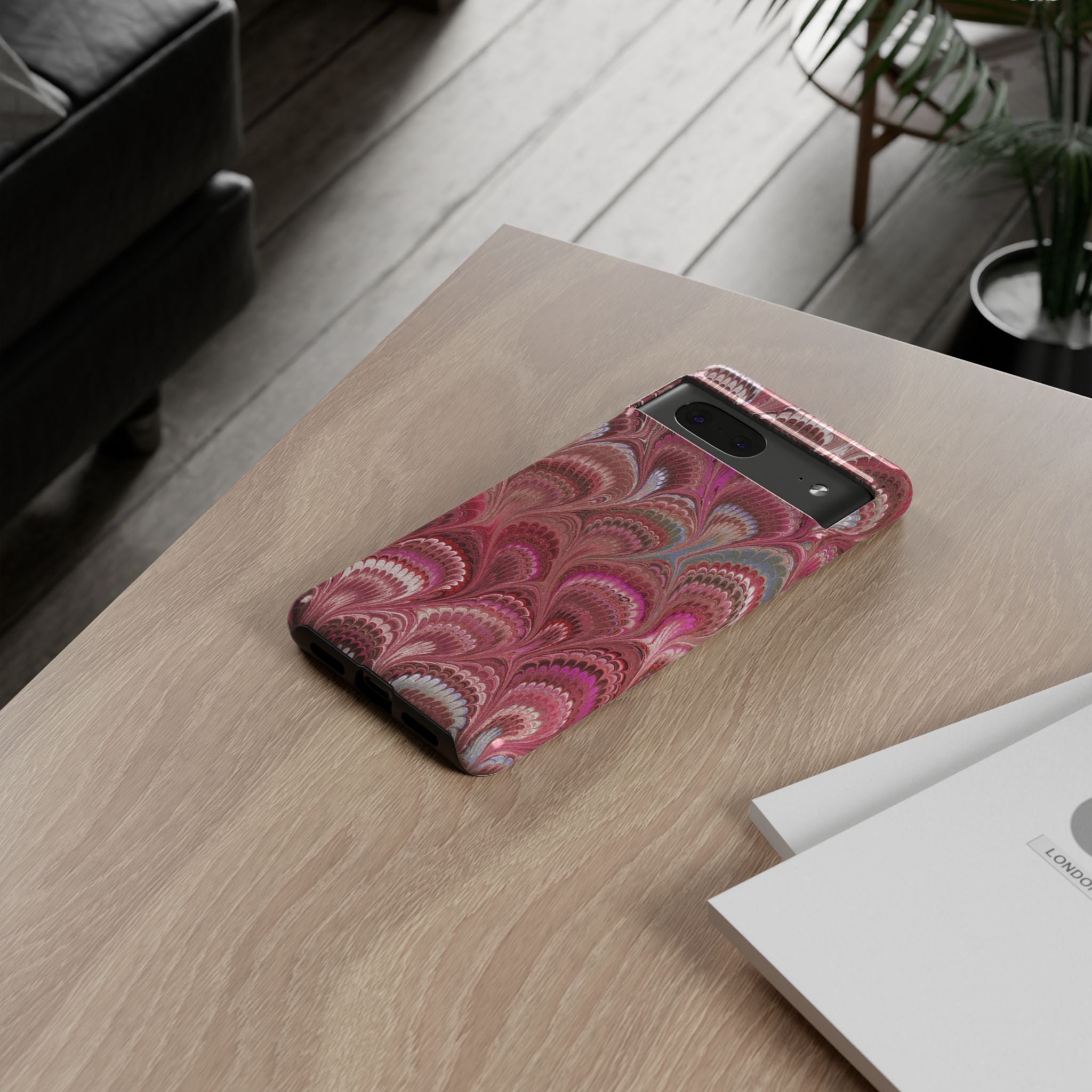 Shades of Pink Marbled Phone Case — Tough Protective Phone Cover