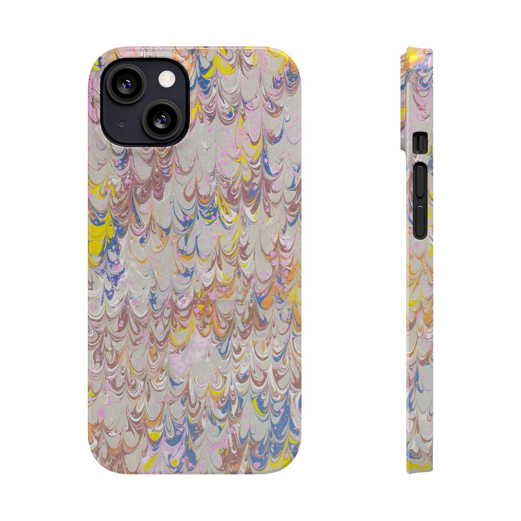Multi-Color Italian Marbled Designed, Slim Phone Cases, Case-Mate