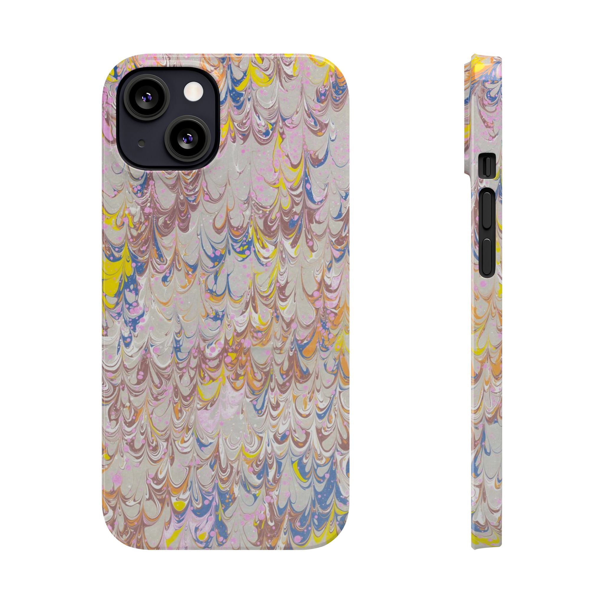 Multi-Color Italian Marbled Designed, Slim Phone Cases, Case-Mate