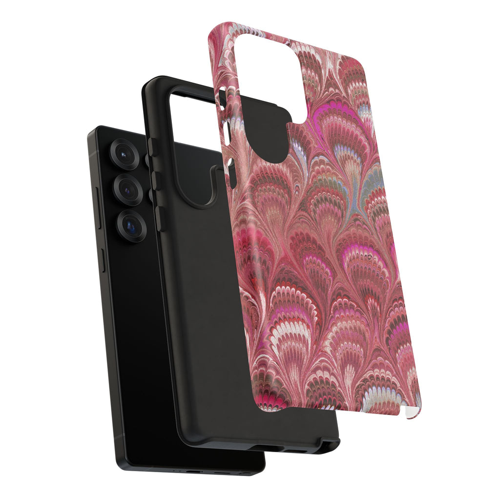 Shades of Pink Marbled Phone Case — Tough Protective Phone Cover