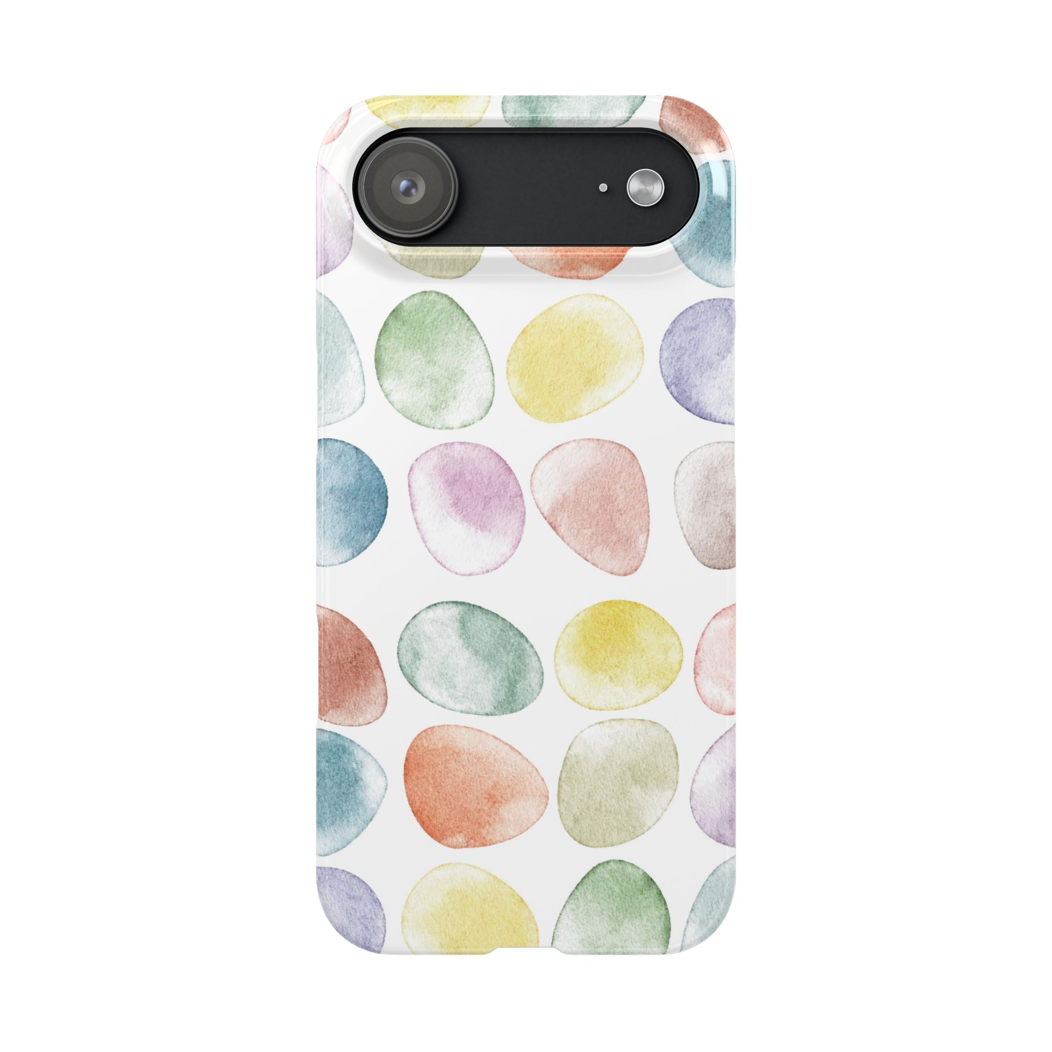 Colorful Watercolor Organic Circle iPhone 17 + many models Phone Cases